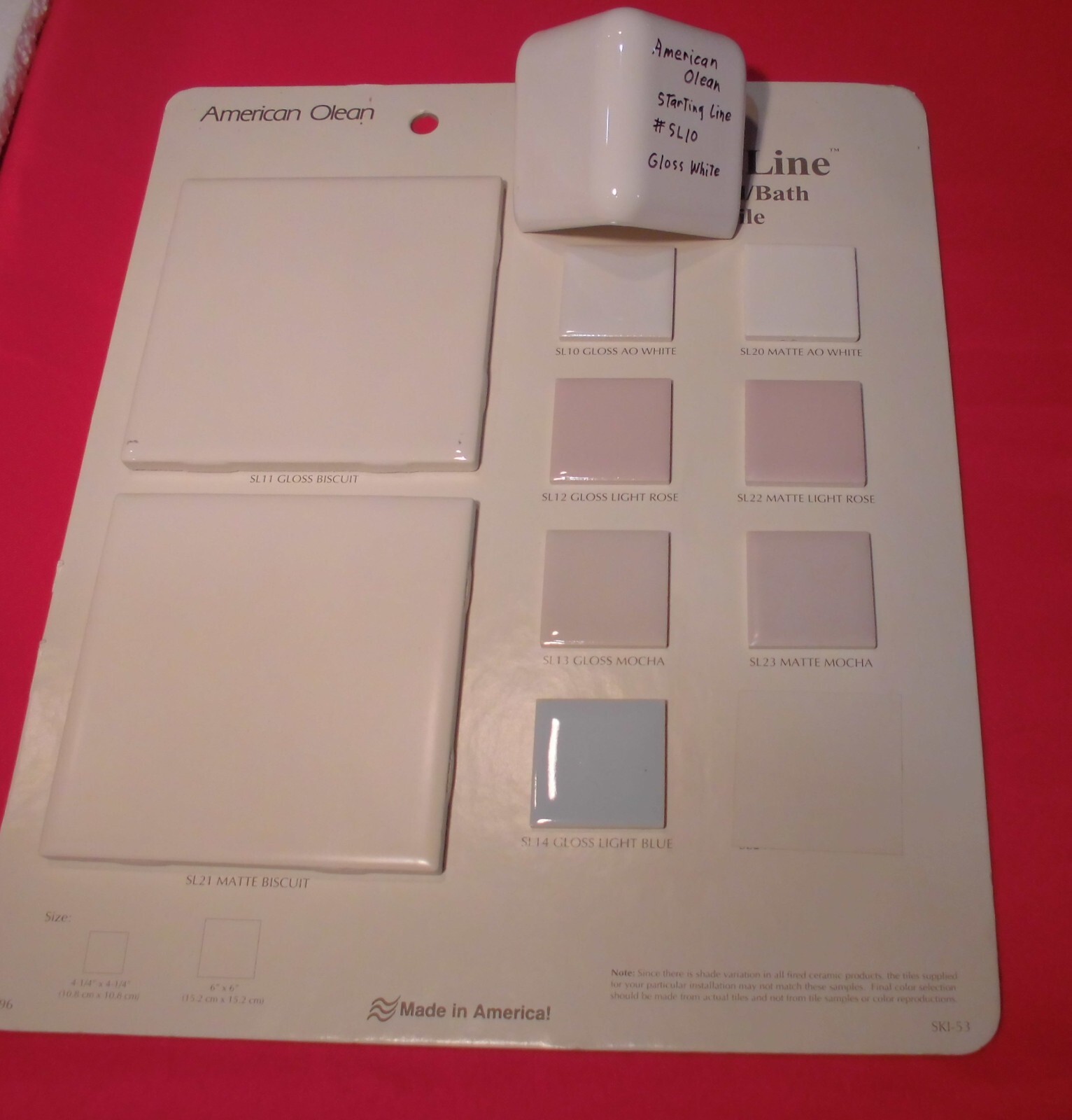 1 pc. Starting Line White: V Cap Corner Ceramic Trim Tile, Countertop Edging, AO
