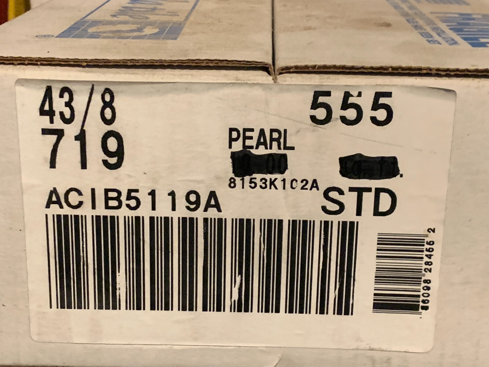 New (nos) Florida Ceramic Tile Pearl #719 Matte Glazed 4 3/8″ X 4 3/8″
