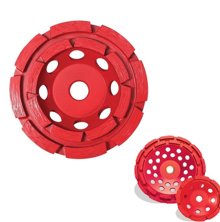 Pearl Abrasive P2 Pro-V Concrete & Masonry Cup Wheel Single/Double Row 4″/5″/7″