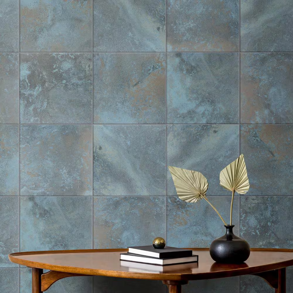 Biotech Ocean Green River Matte 12 In. X 12 In. Porcelain Floor and Wall Tile (1