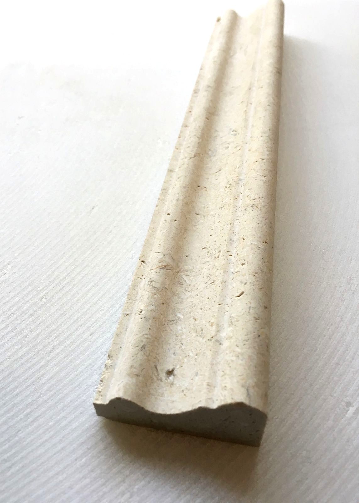2X12 Jerusalem Stone Limestone Cornice Chair Rail Profile Molding Wall Trim