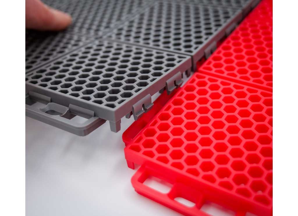 Caliber Products Inc 24PC PROTECH FLOORING RED