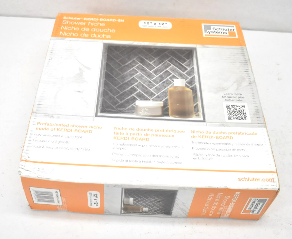 Schluter Kerdi-Board-SN Shower Niche + Frame 12″ x 12″ x .5″ Underlayment