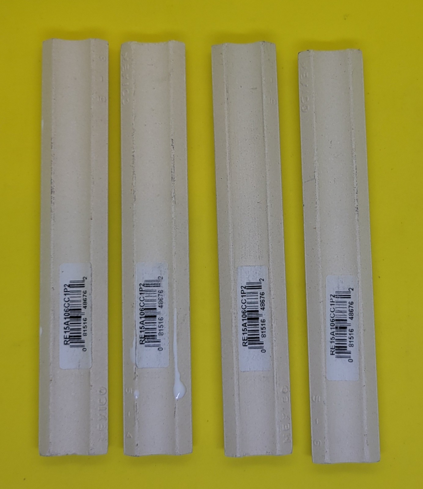 Daltile Bright Ice White 1-in x 6-in Glazed Ceramic Quarter round Tile – 4pcs