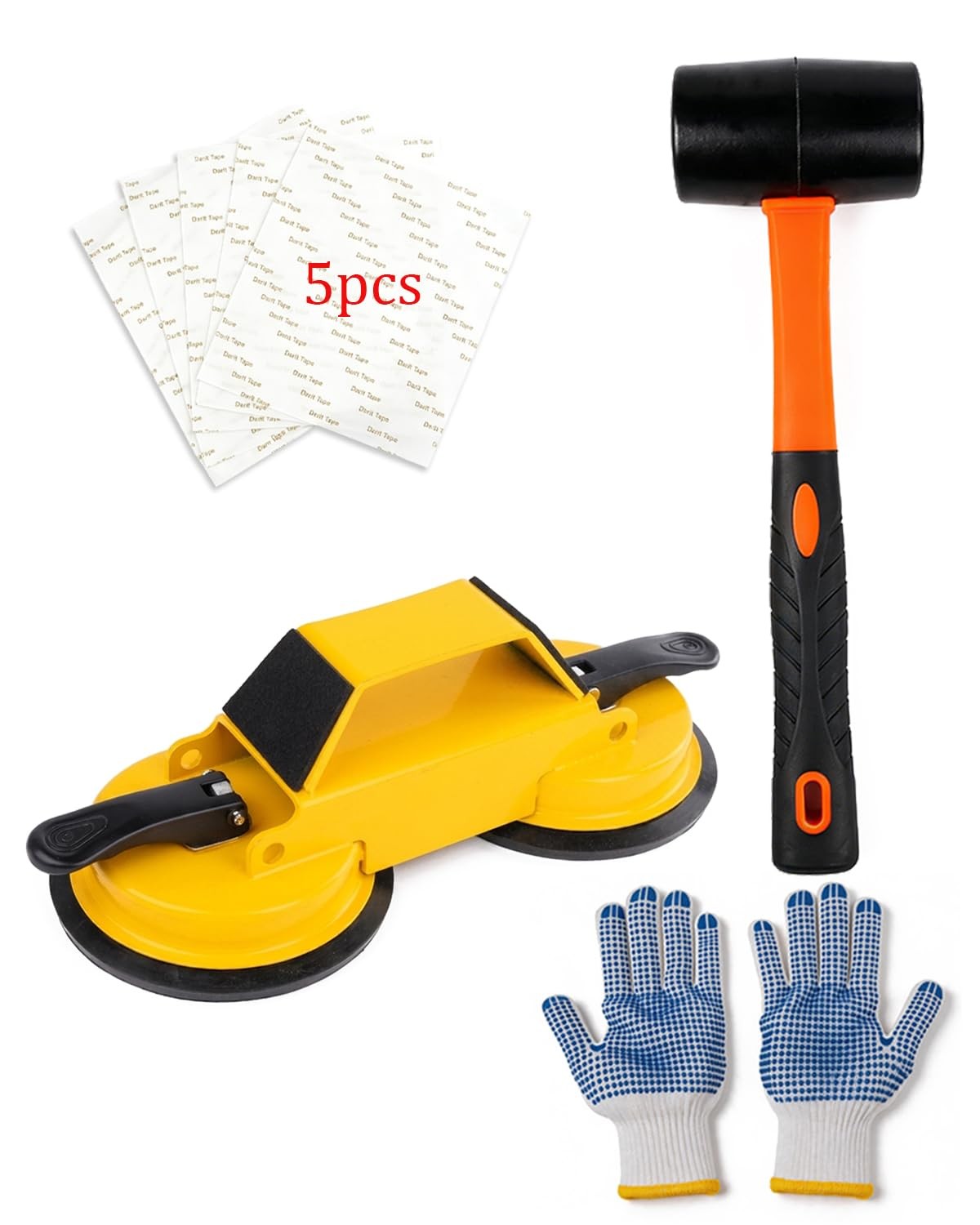 Happyer Floor Gap Fixer Tool Kit Dual Suction Cup Carbon Steel Laminate