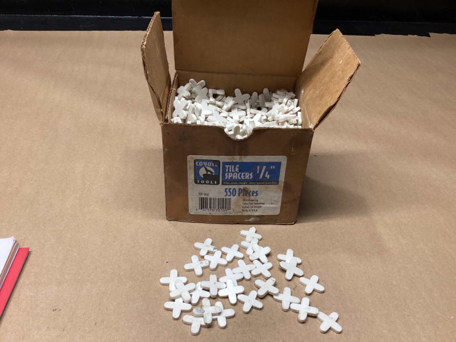 Coyote Tools Tile Spacers 1/4” 550pieces #154L56