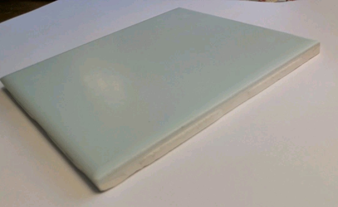 1 pc. 4 3/8 X 4 3/8 Matte Light Turquoise Jade Green Florida Tile New