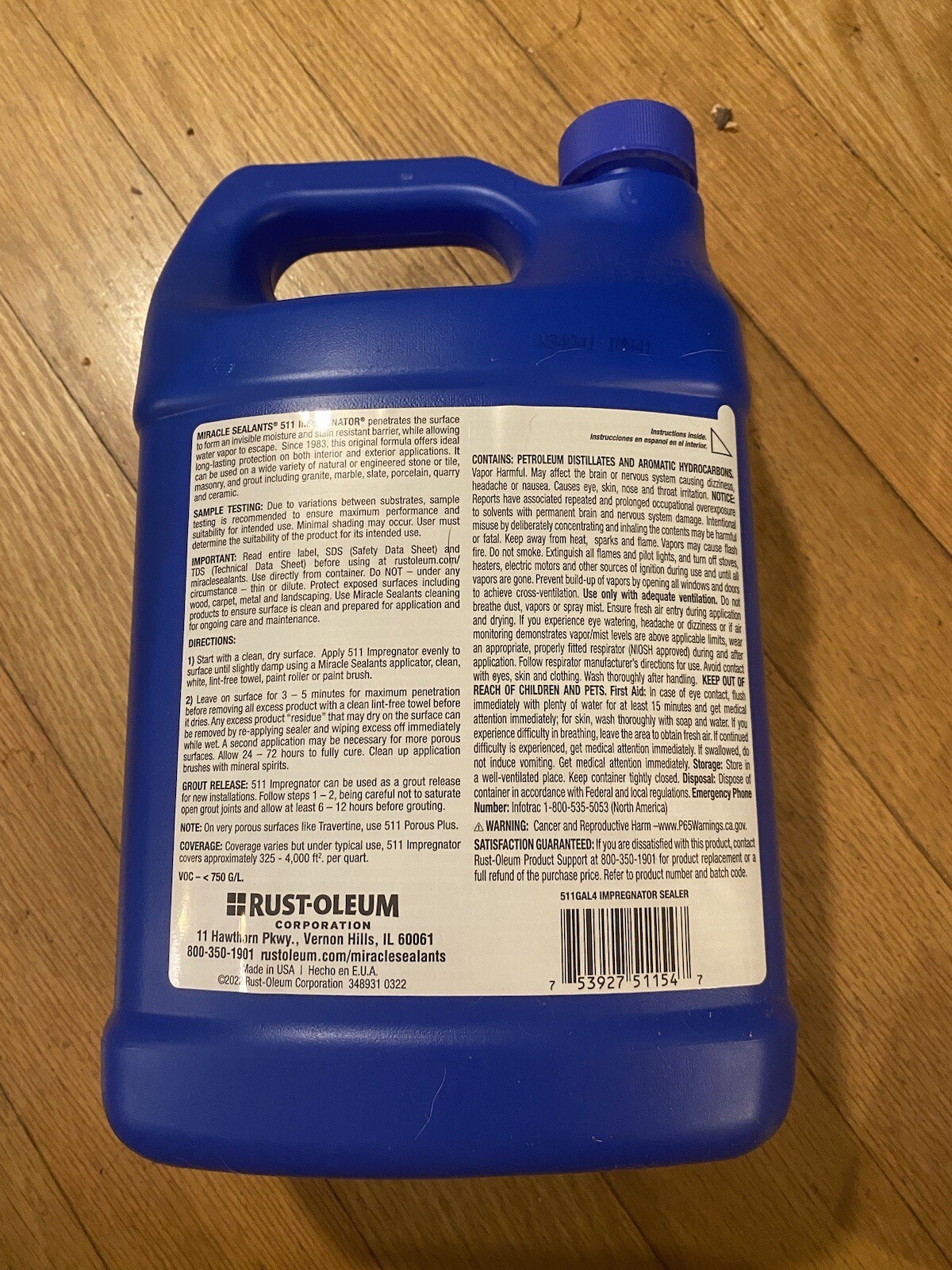 Miracle Sealants 511GAL4 511 Impregnator Sealer, one Gallon, Clear