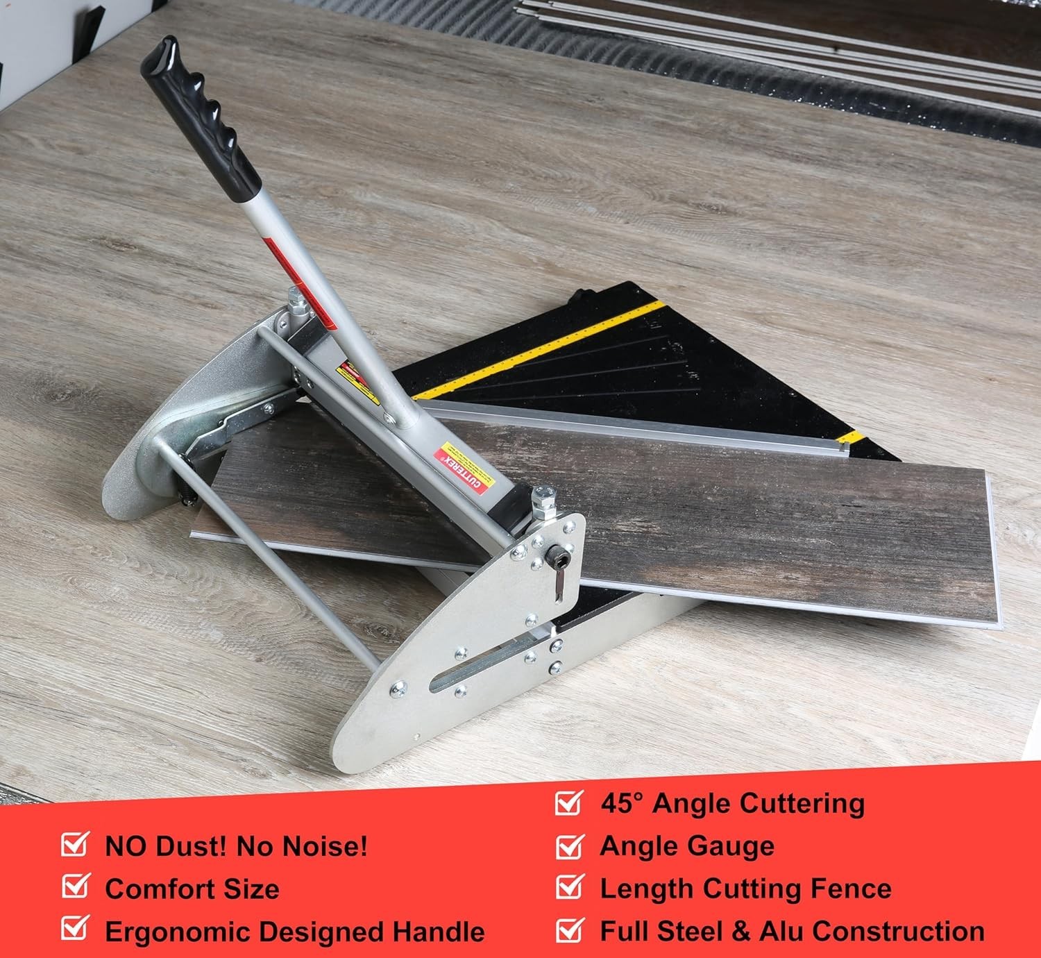 Floor Cutter for VCT, LVT, PVC, Rubber Floor and Rigid Core VINYL Plank