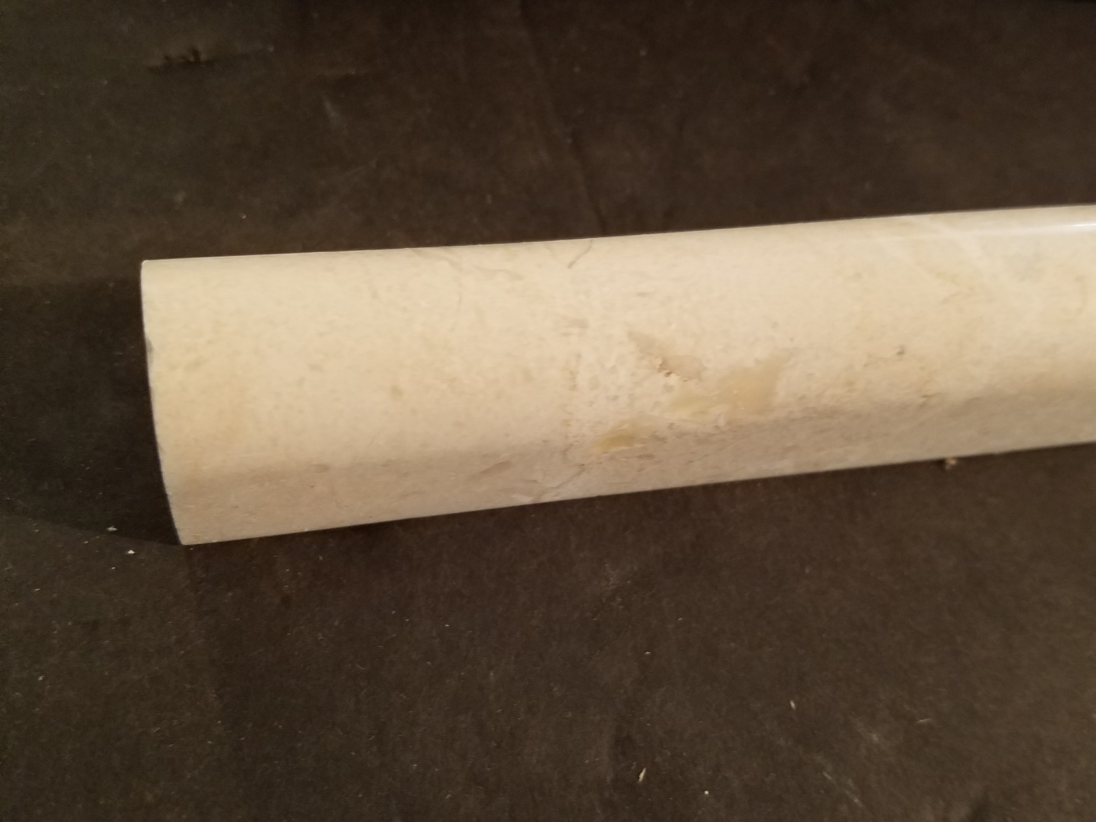 (1 EA) Emser Natural Stone 12″ x 1″ Polished Marble Cigaro Liner in Crema Marfil
