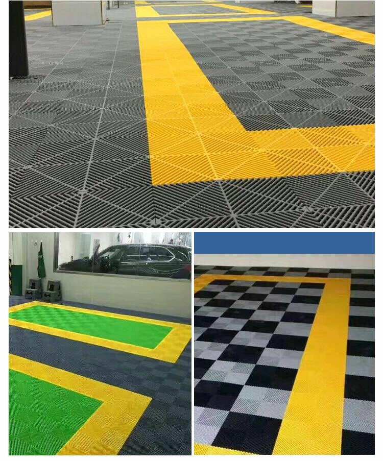 Interlocking Vented Nitro Garage Floor Tiles 16″x16″ | 30 Pack