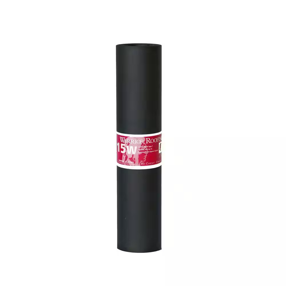 Roofing Felt 15 Pound Roof Deck Protection Underlayment Moisture Barrier Roll
