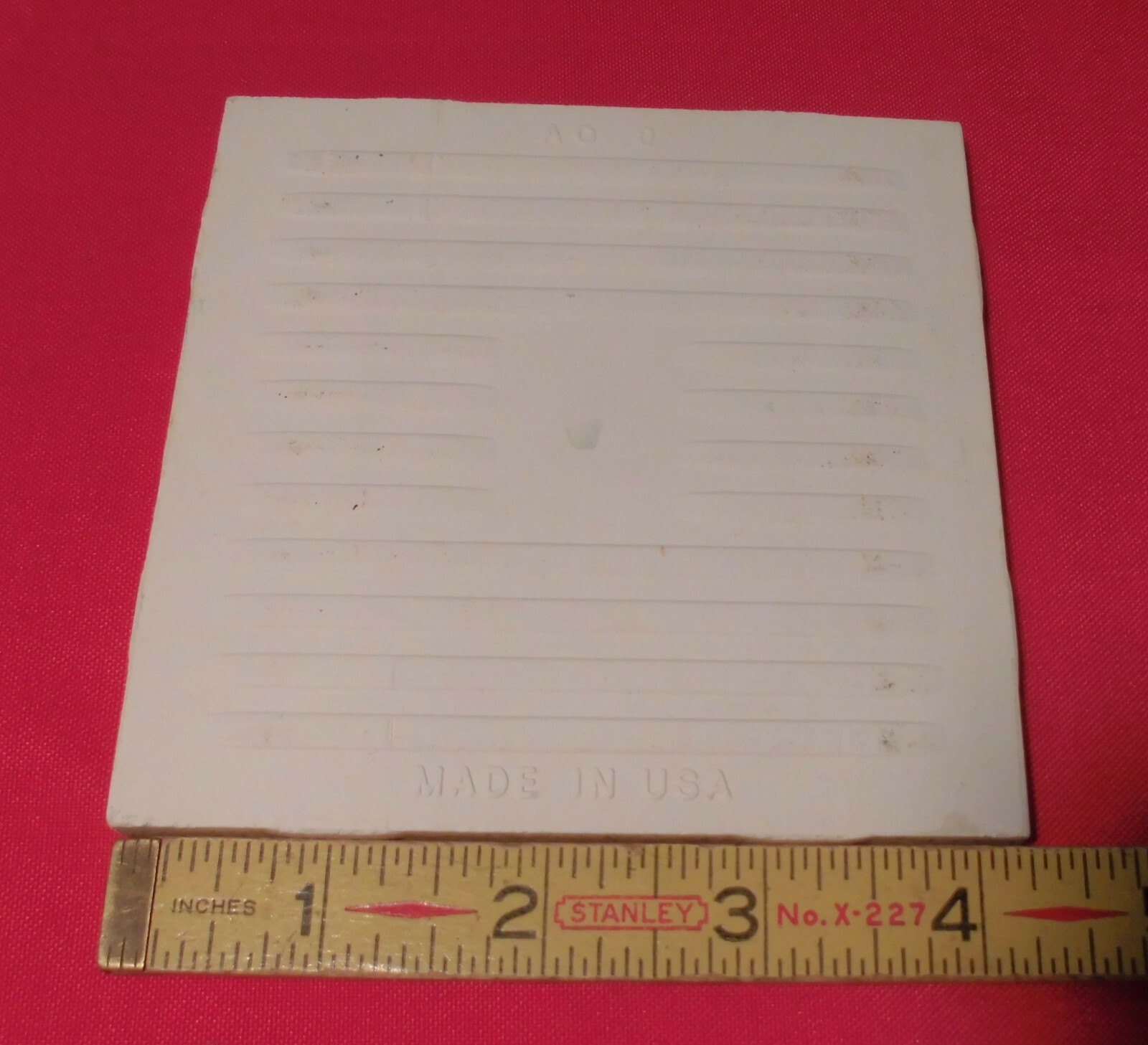 1 pc. Vintage *Spice Brown* Glossy Ceramic Tile; American Olean 4-1/4″ NOS