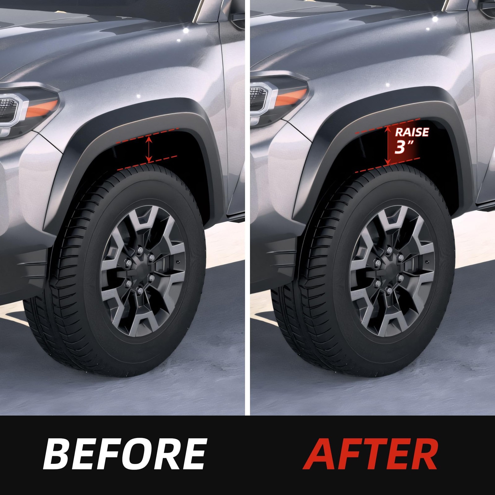 3″ Leveling Lift Kits for 2005-2023 Tacoma 2WD 4WD, 3 inch Forged Front Strut…