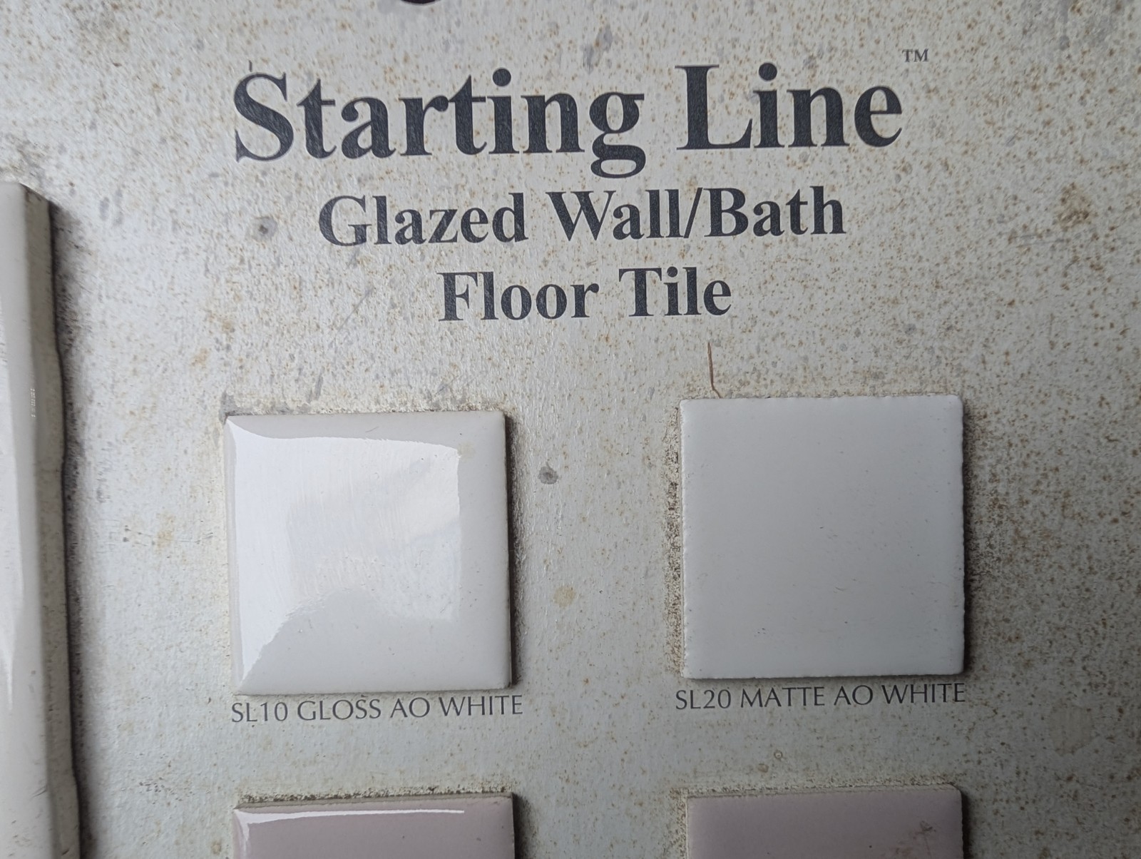4 pcs American Olean Vintage SL10 Gloss AO White S4269 Bullnose Tile 2″ X 6″