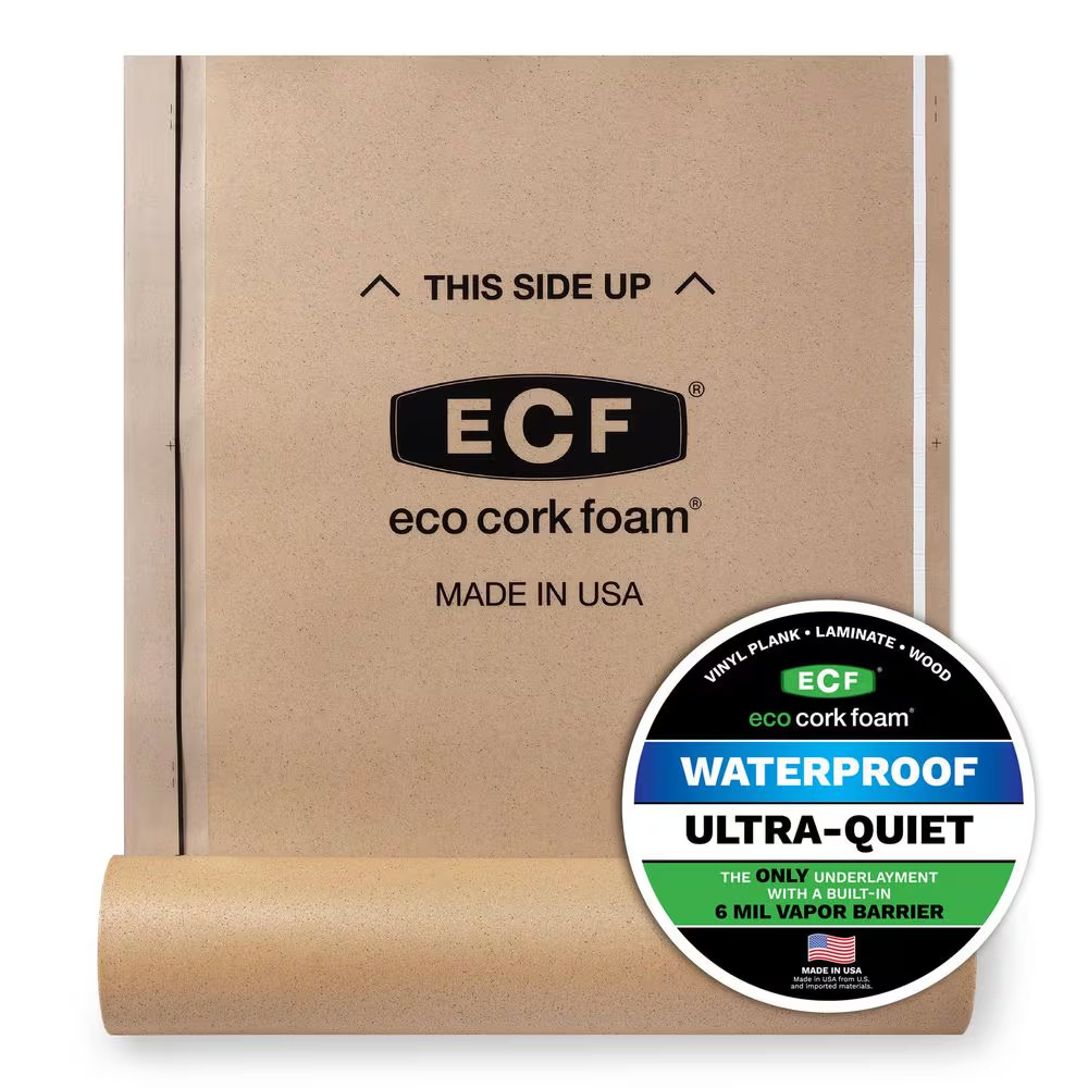 75 Sq. Ft. 3 Ft. X 25 Ft. X 3.2 Mm Waterproof Premium plus 10-In-1 Underlayment