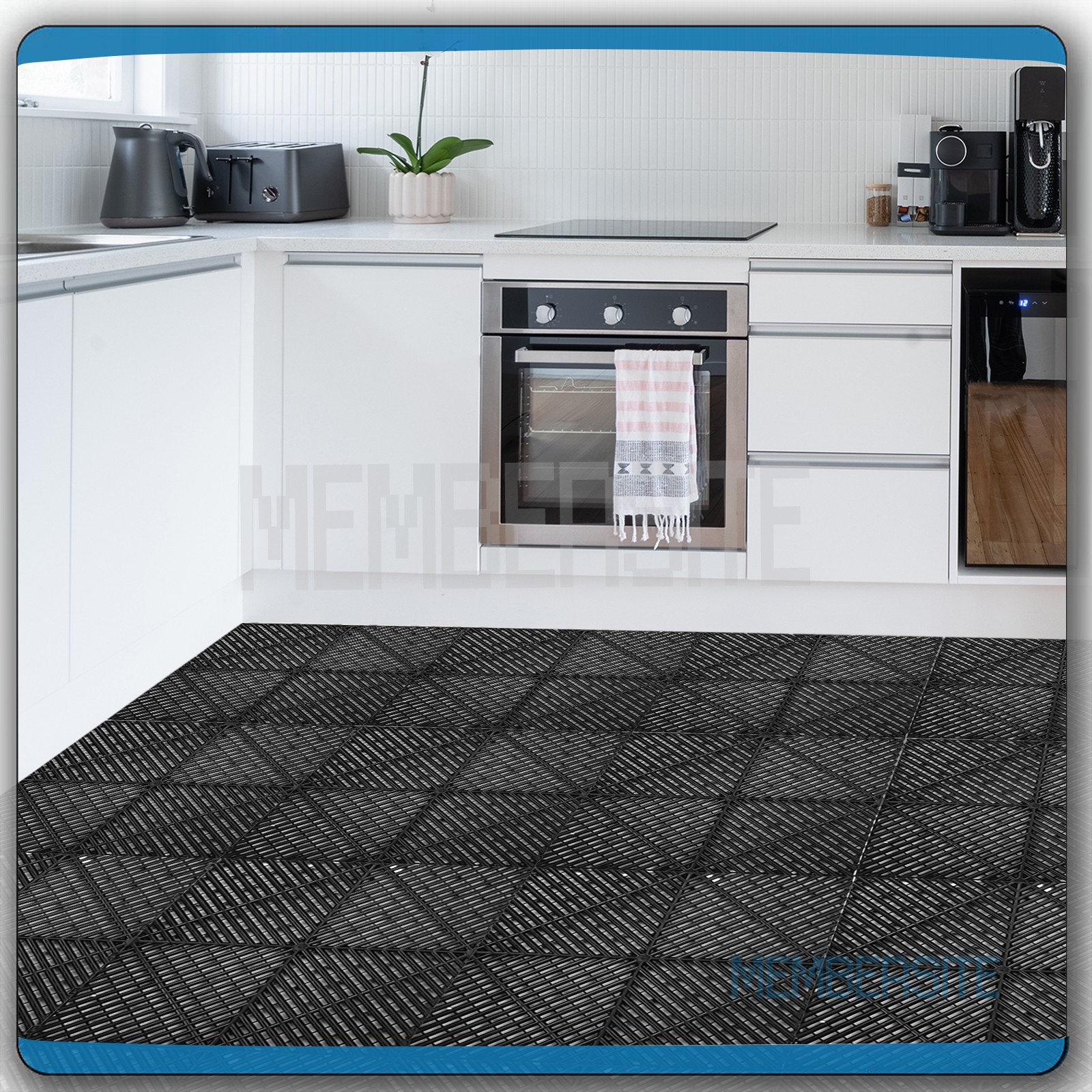 25/50 Pcs Interlocking Garage Floor Tiles Mat Modular Floor Tile 15.75”x15.75”