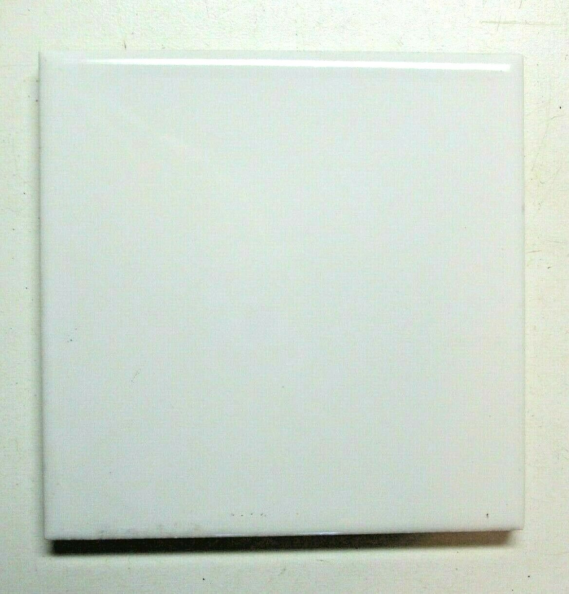 1 Wall Tile Mannington MCT USA 4-3/8″ Sq. 1990s Everest Gloss White Ceramic Vtg