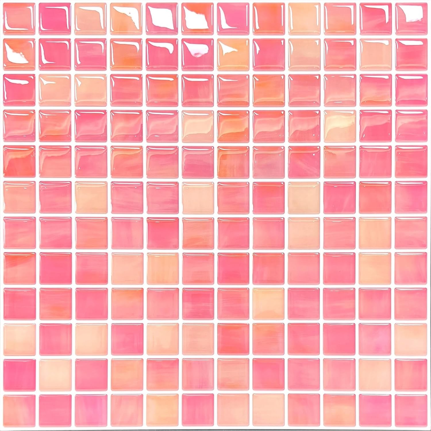 5 Sheets Peel and Stick Backsplash, Self Adhesive Wall Tiles, 3D 12″x12″Premium
