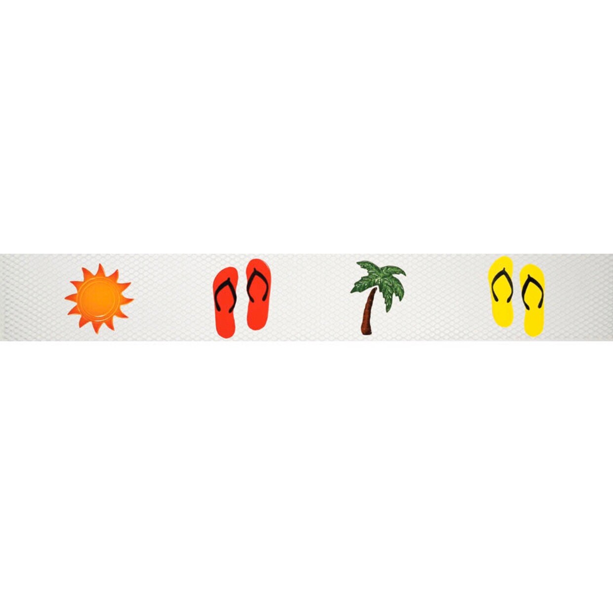 Tropical Step Marker Tiles • Palm Tree, Sun & FliP-Flops for Pools or Walls