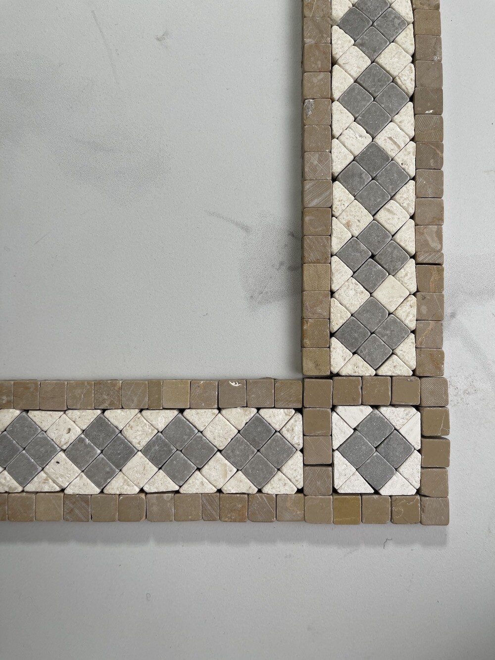 B4735CT Marble Mosaic Border Accent Decorative Tile Greece 2×2 Tumbled