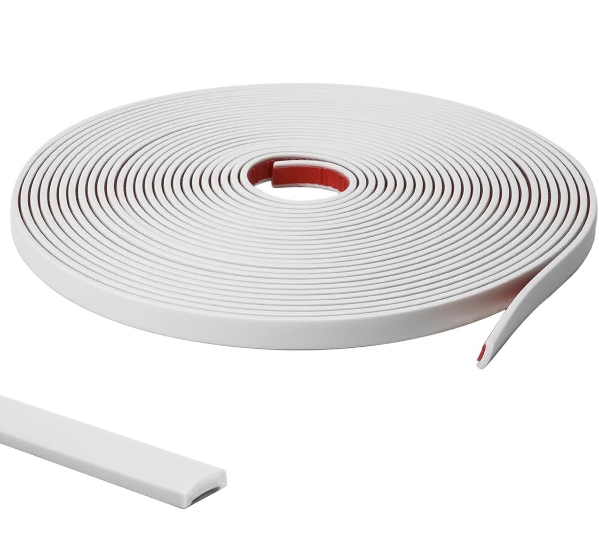 9.8 Ft Peel and Stick Wall Molding Trim, Flexible Paintable PVC Trim for Walls &