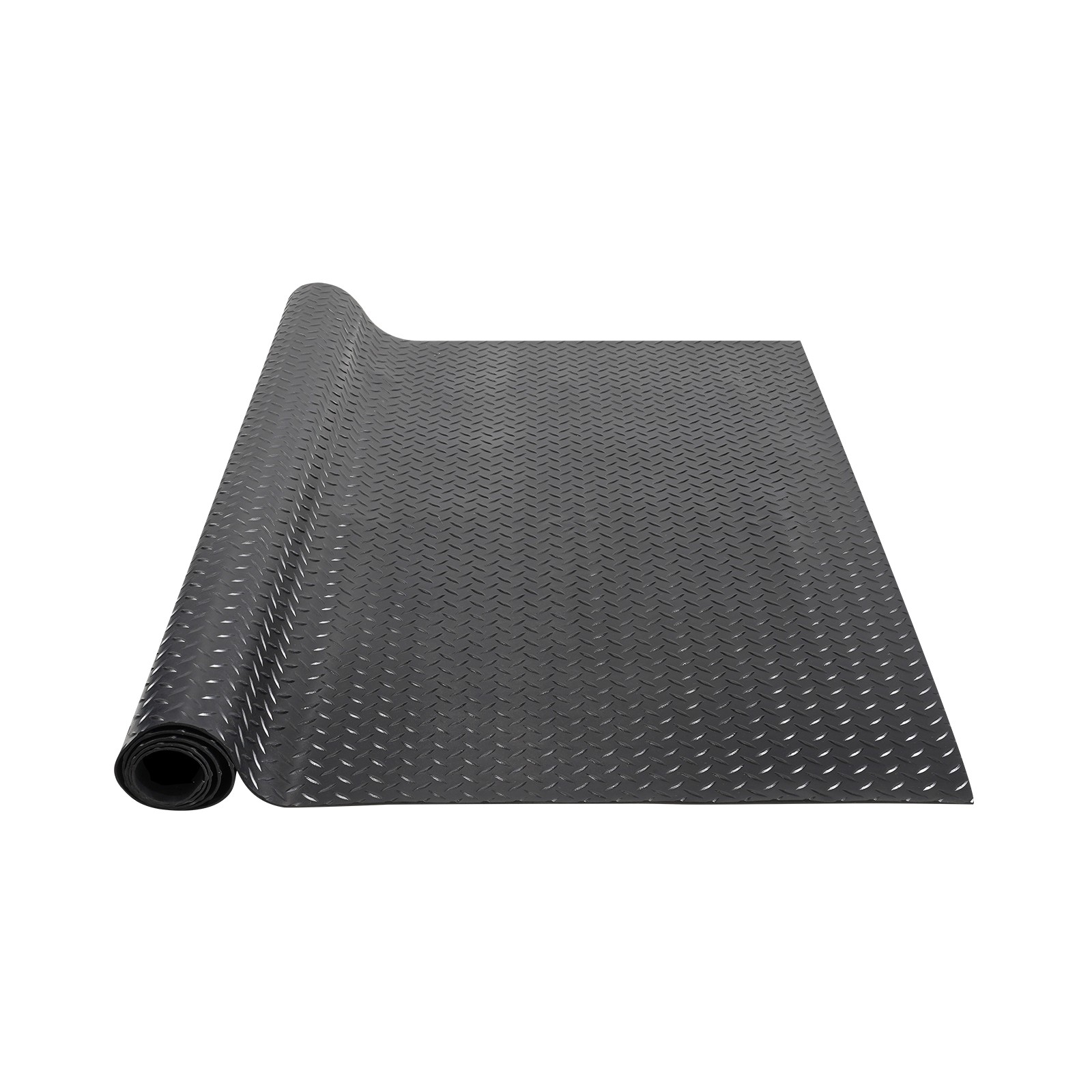 Uimoso Diamond-Plate Rubber Flooring Roll 3mm x 4ft x 10ft Garage Floor Mat SBR