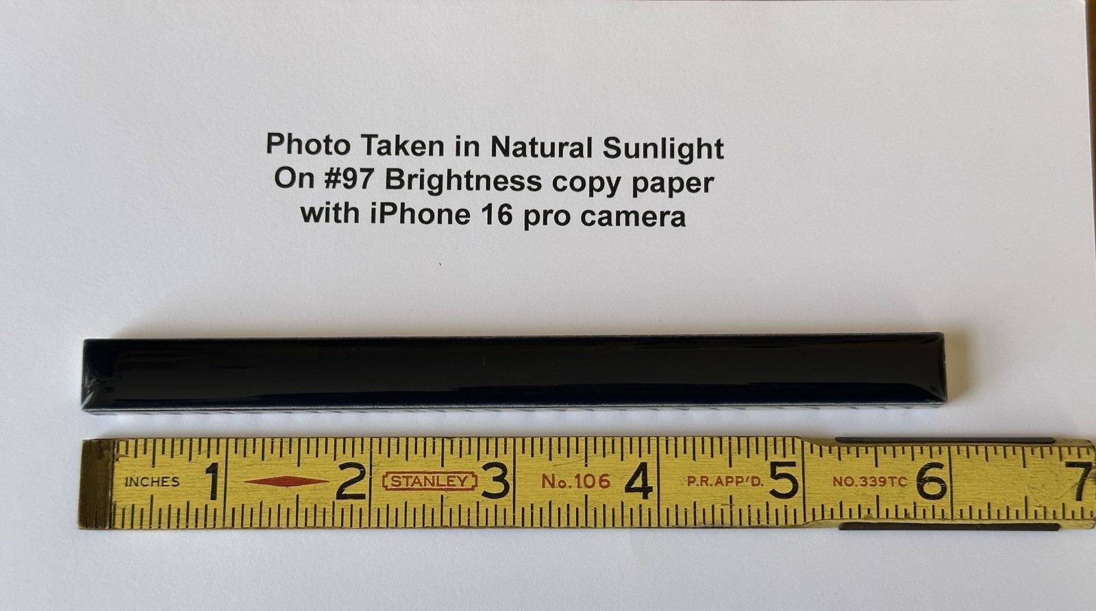 1 pc. Navy Blue: Ceramic Tile… Pencil – Liner – Sizzle: 1/2″ X 6″ by A.O. New