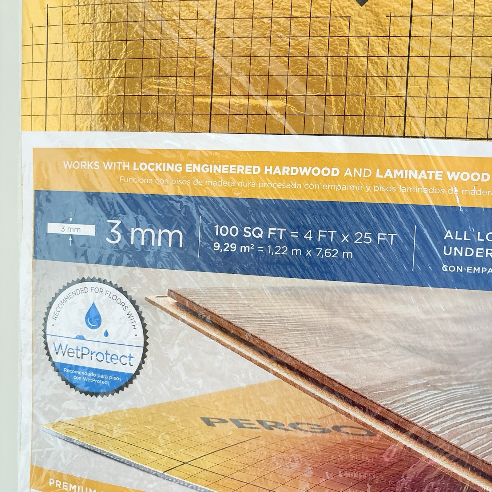 Pergo GOLD 25-ft x 4-ft EZ Install Premium Underlayment+Moisture Barrier 100sqft