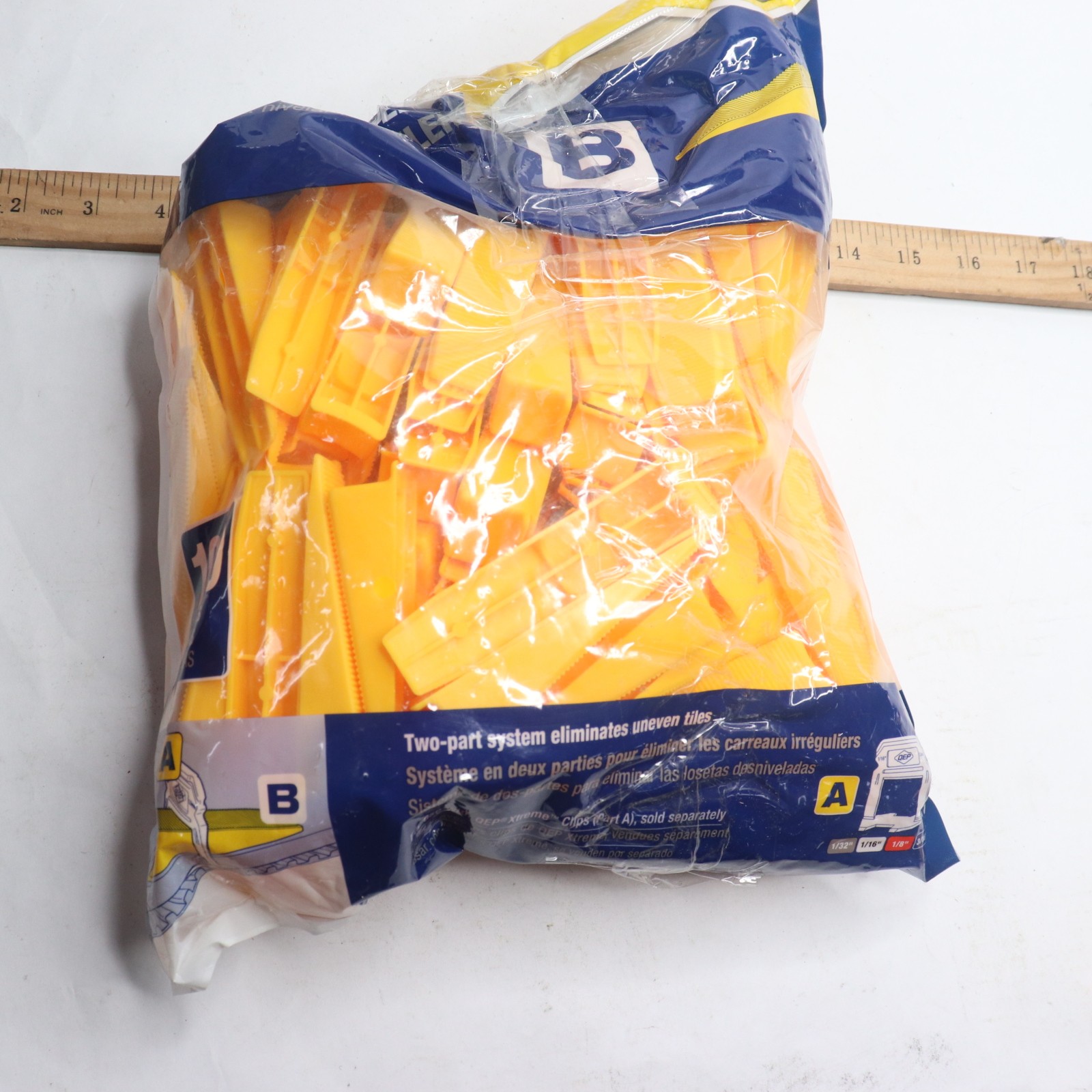 QEP Xtreme Yellow Wedge, Part B of Two-Part Tile Leveling System 100-Pack