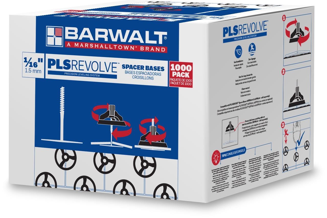 BARWALT 1/16″ PLS Revolve Bases, 1000pc – 15PLSREV1000
