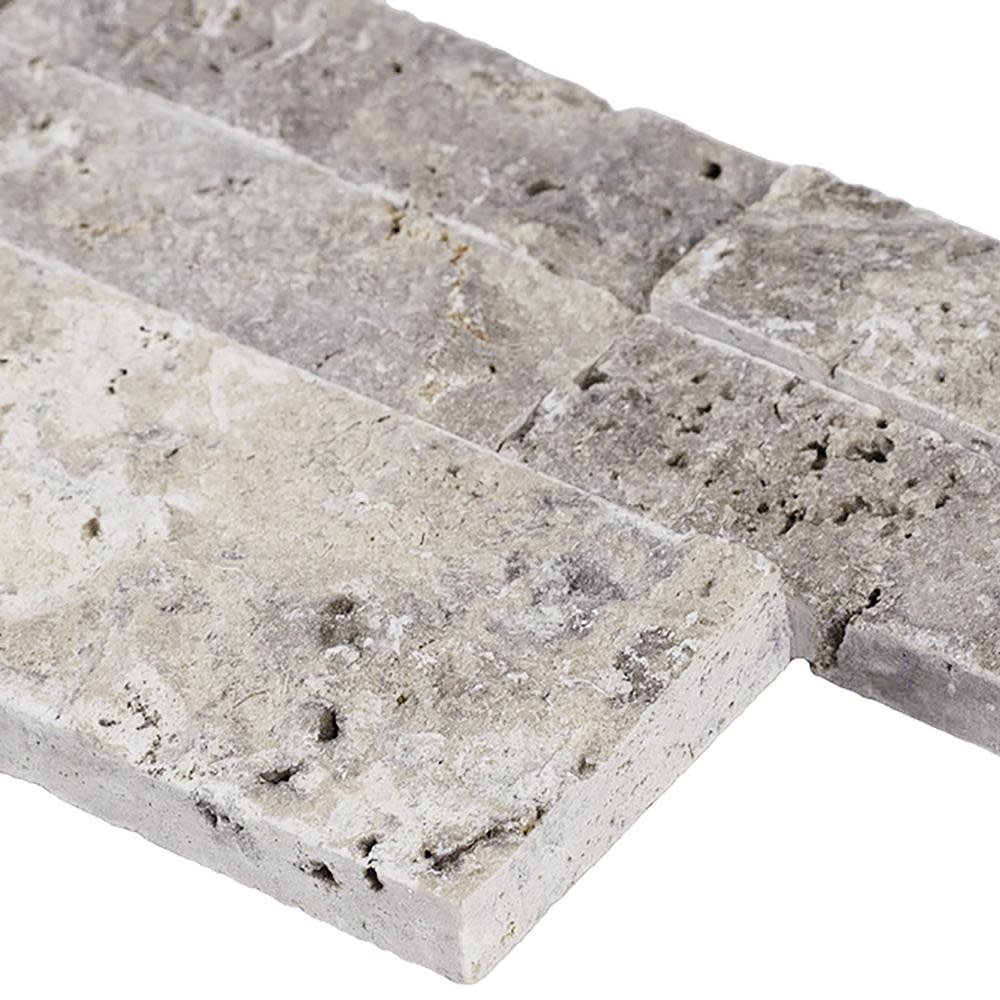 Ackland AKPLPT6X18FCR-CA 6 in. x 18 in. Splitface Travertine – Nordel Slate