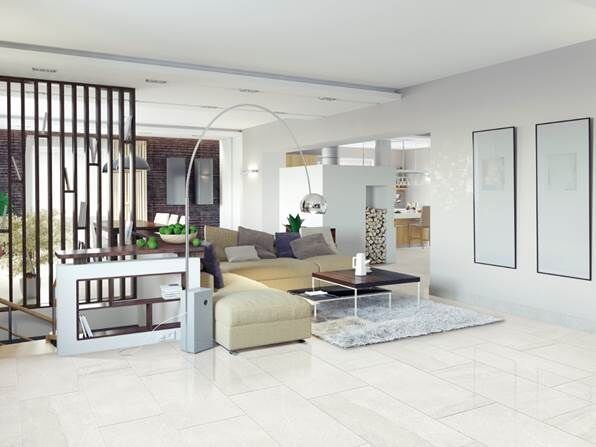 36×18 Porcelain rectified floor/walls Aneto gris / light