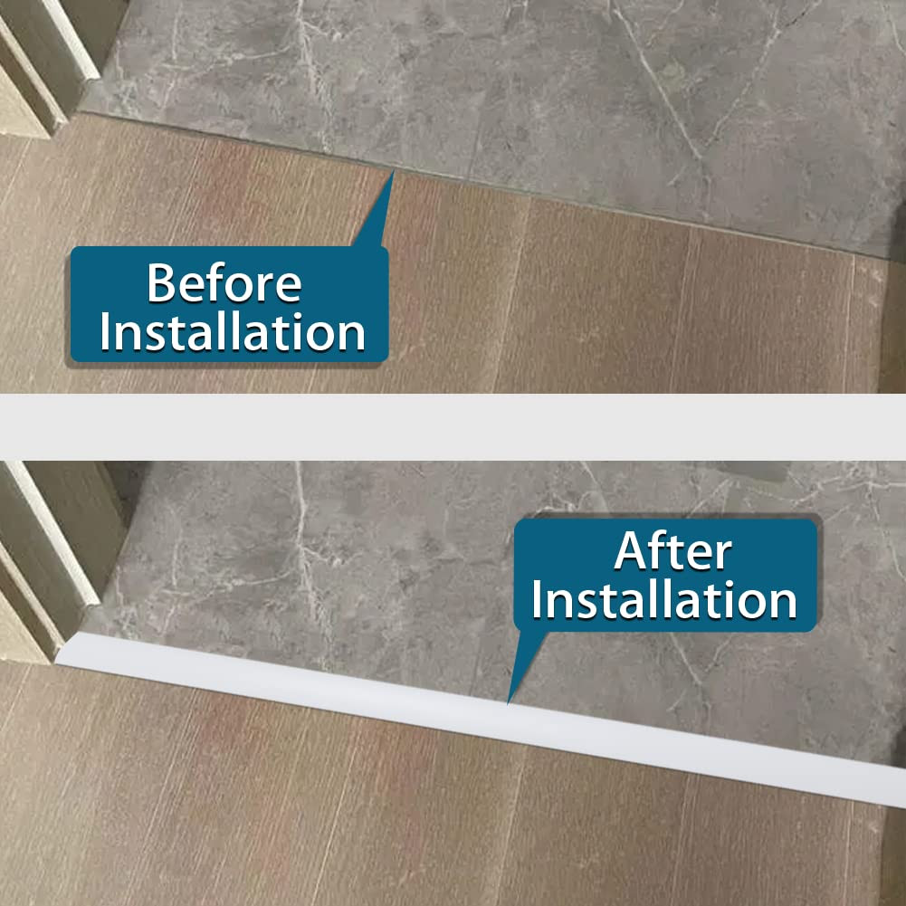 Floor Transition Strip 2″ Self Adhesive Flat Vinyl Flooring Transitions Strip wi