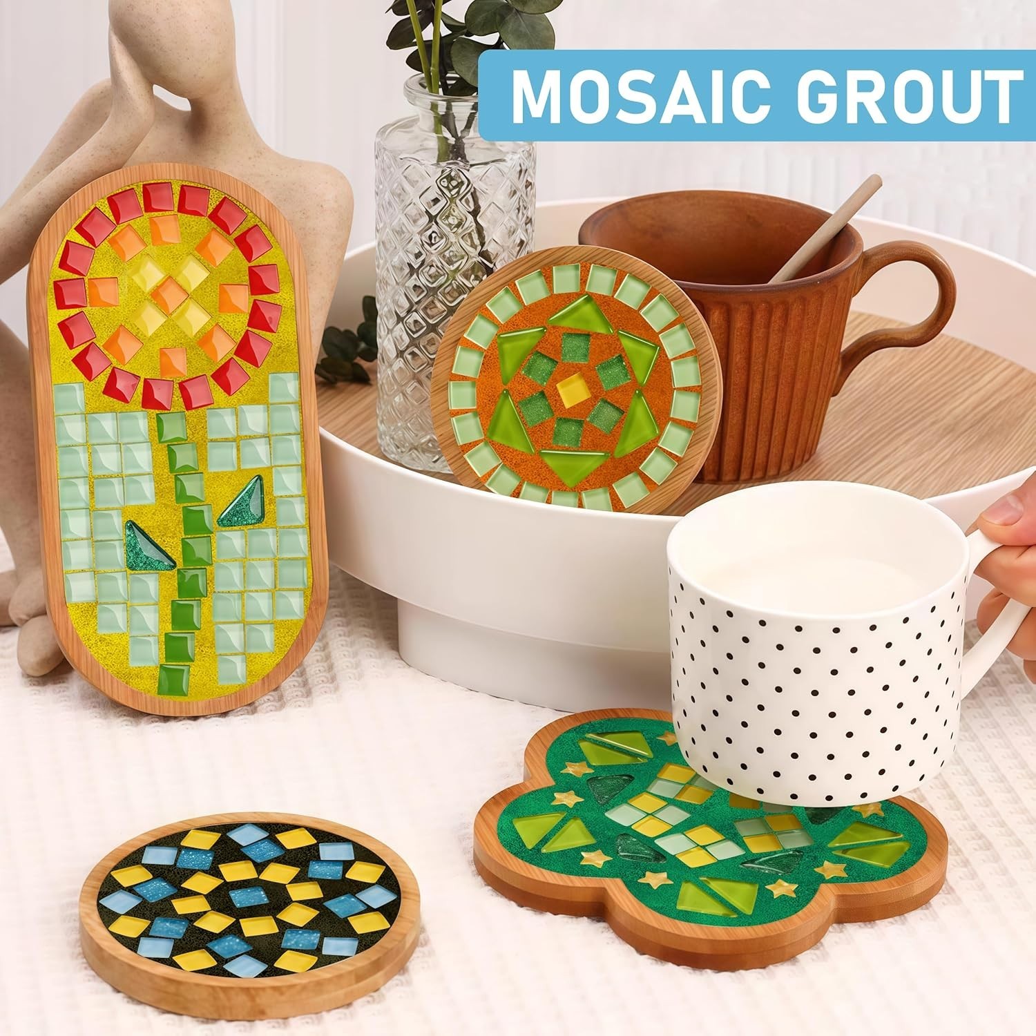 Crystal Grout for Mosaics Water Resistant DIY Craft Tile Accessories