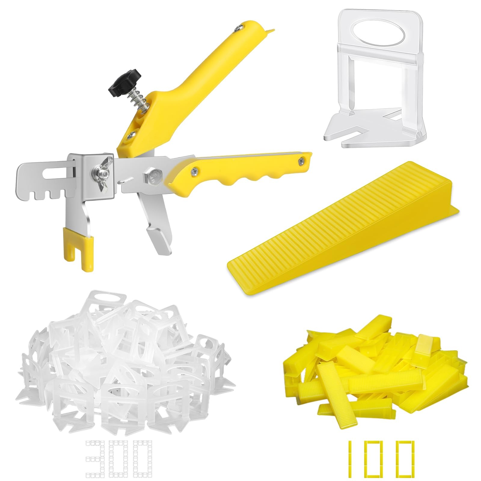 Dgsl Tile Leveling System With Tile Plier – 300-Piece Tile Spacers Cli