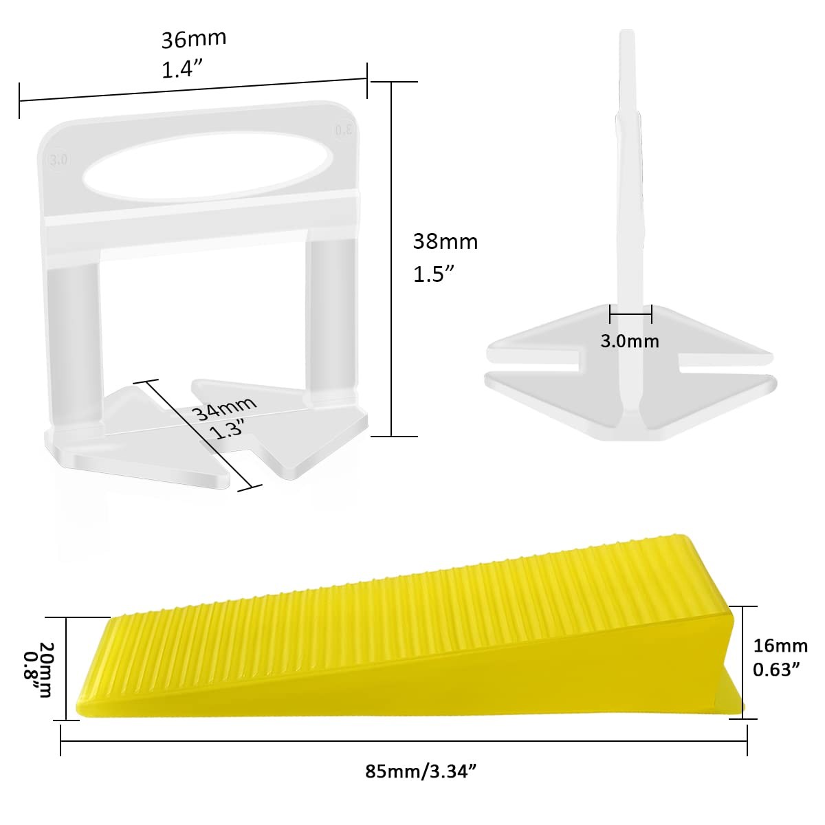 Dgsl Tile Leveling System With Tile Plier – 300-Piece Tile Spacers Cli