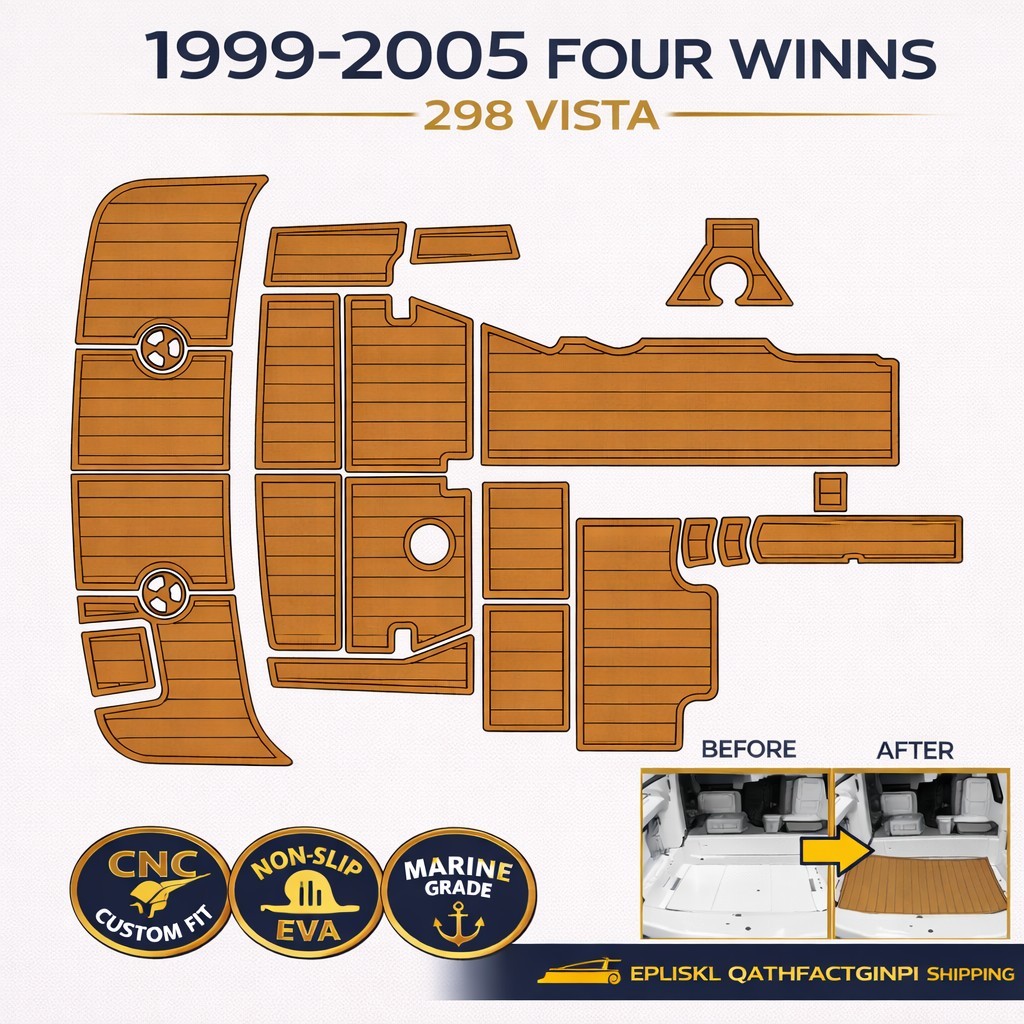 1999-2005 Four Winns 298 Vista EVA Boat Flooring SeaDek Style Deck Kit