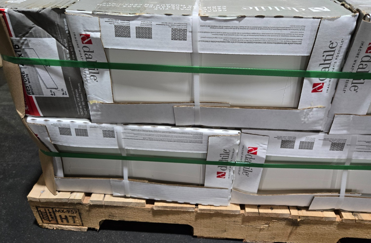 Pallet Sale – Daltile Restore 4in x 16in Ceramic Bright White Tile – 20 cases
