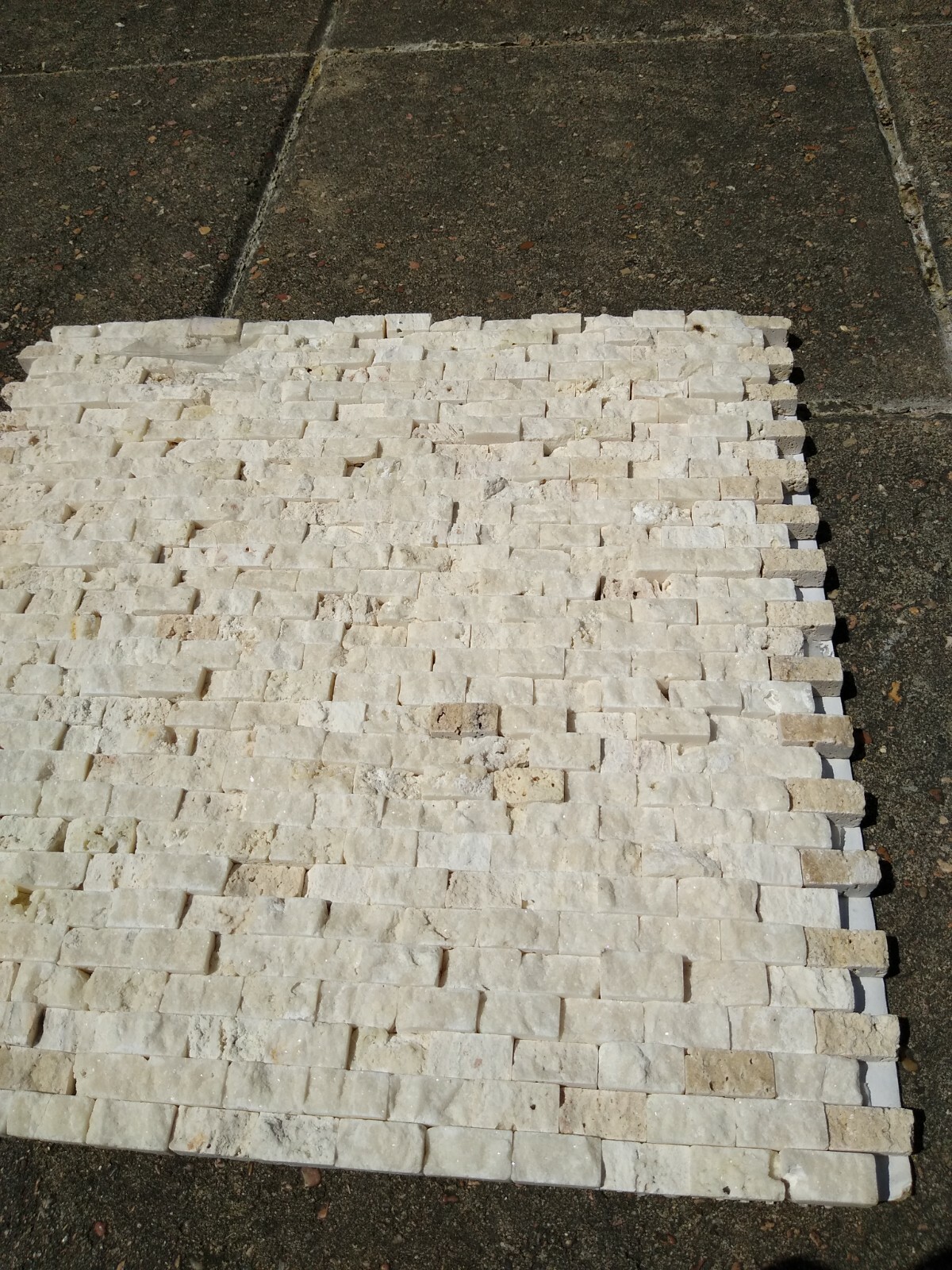 Backsplash – Natural Stone 12 x 12   Brand New! (28 pieces) pick up only
