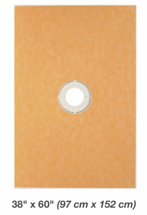 Schluter Kerdi Shower Tray 38”x60” Center