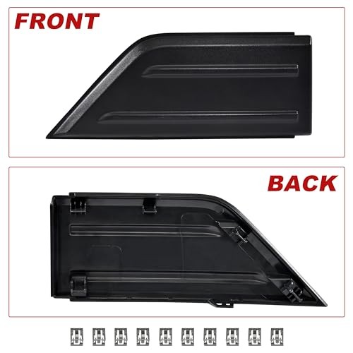 Front Bumper Guards Pads for 2021-2023 Ford F-150, Black Bumper Anti-Scratch