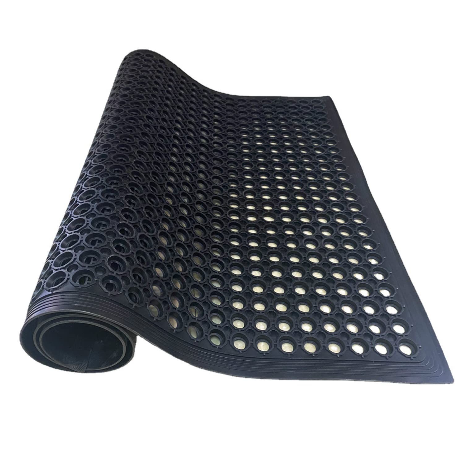 3x5FT Rubber Floor Mat Commercial Anti Fatigue Rubber Drainage Mat New Non Sl…