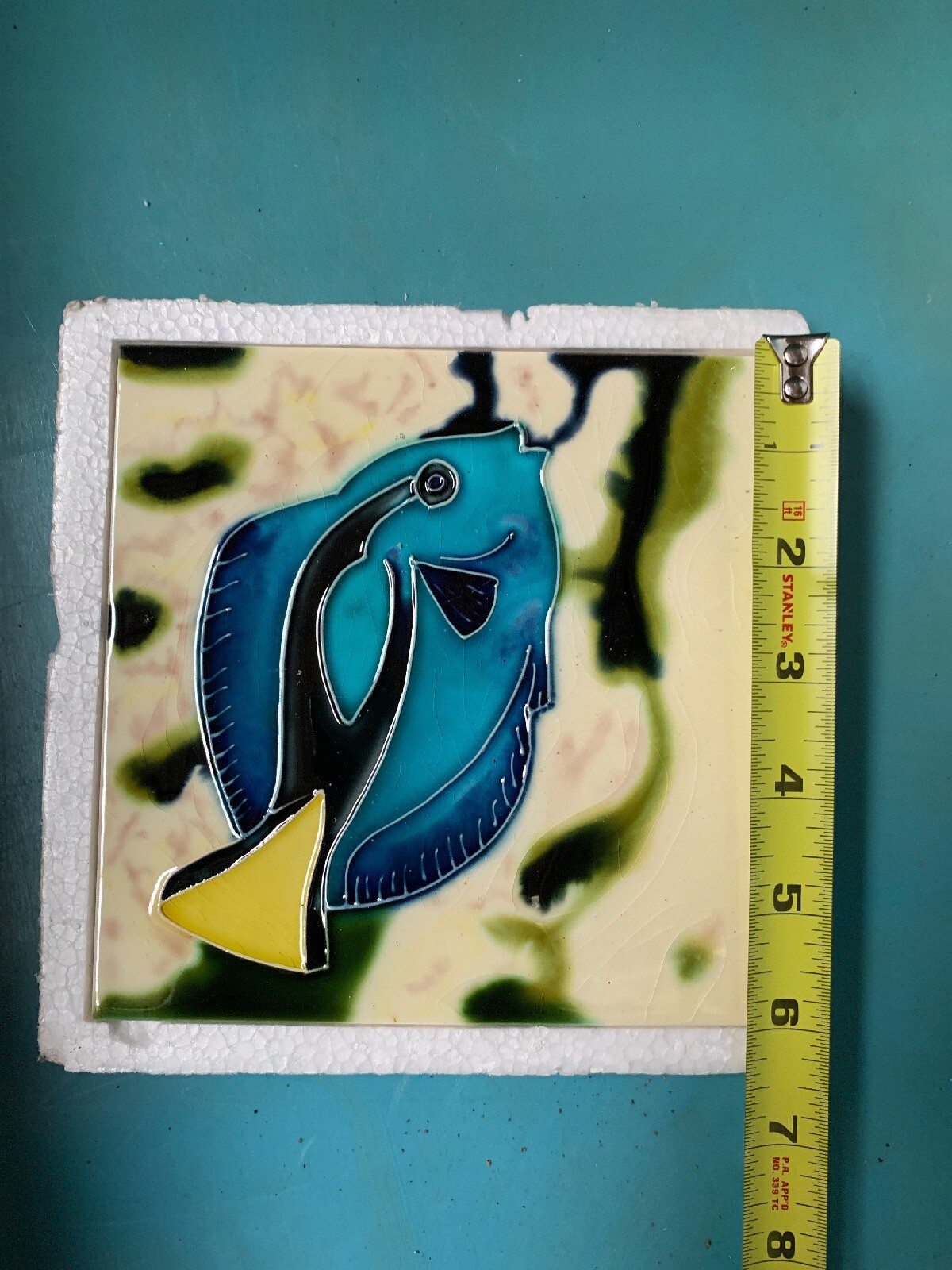 Tropical Fish Ceramic Tile Qty 16 of 6″ x 6″ Back Splash Decor