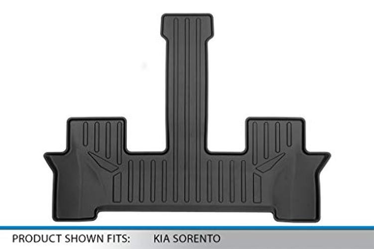 Custom Fit 3rd Row Black Floor Mat Liner Set Compatible with 2021-2023 Kia