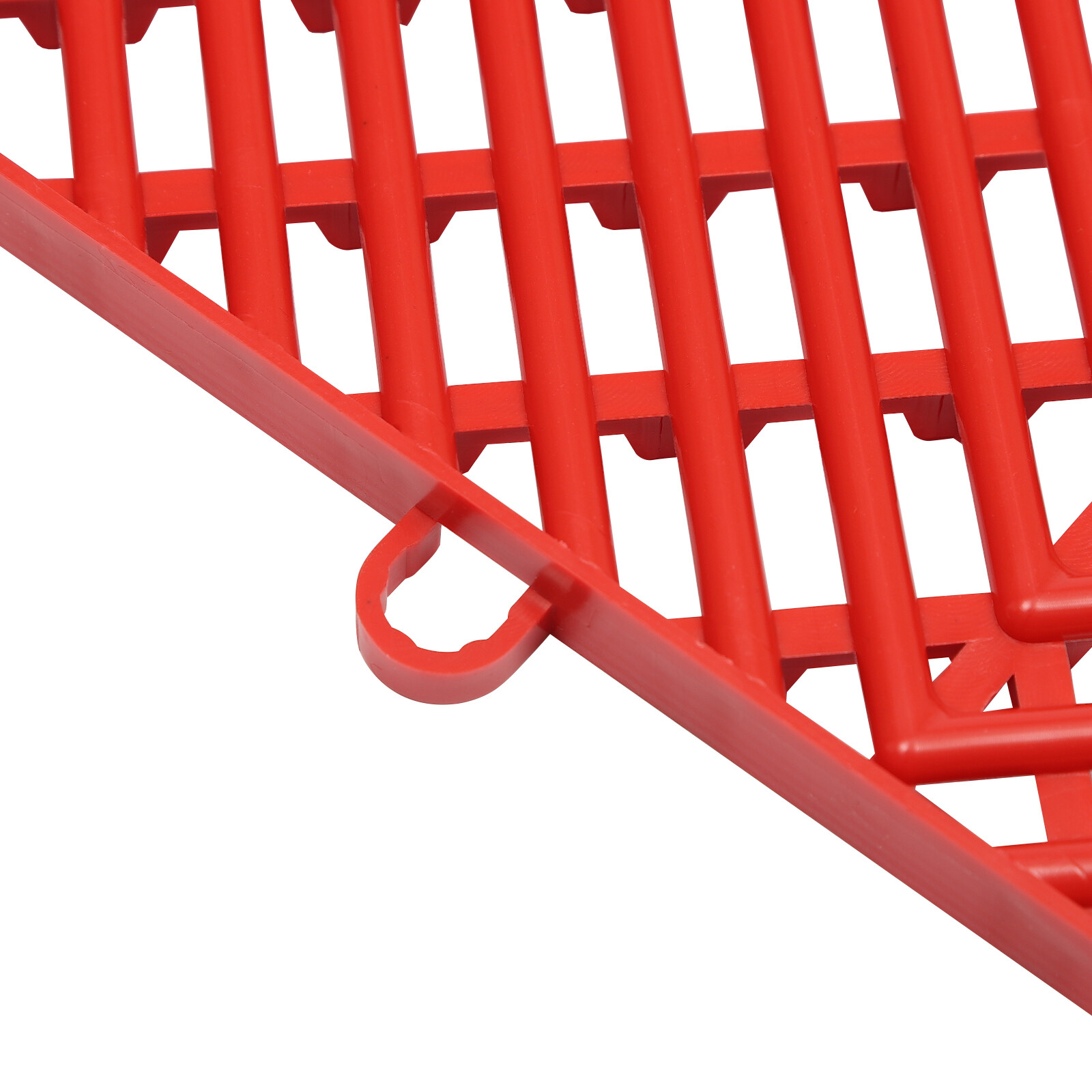 25PCS Red Outdoor Interlocking Tiles 12x12x0.5 Inches Floor Tiles Drainage Tiles