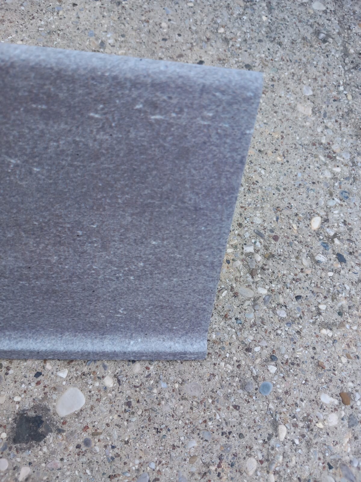 15x30mm concrete-coloured stone-effect porcelain stoneware skirting board