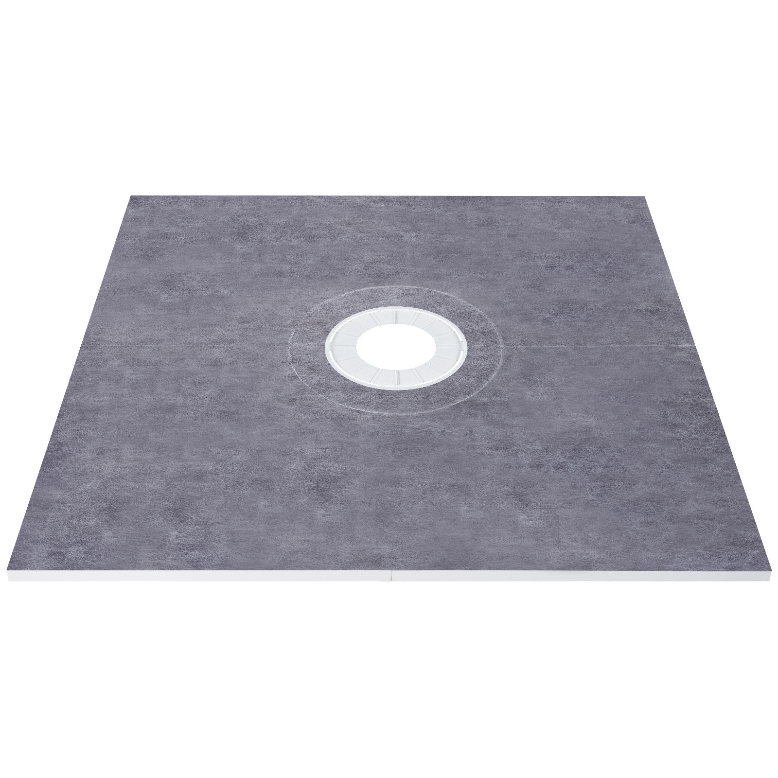 VEVOR Waterproofing Shower Kit Shower Kit Tray 48”x48” with Central Drain ABS