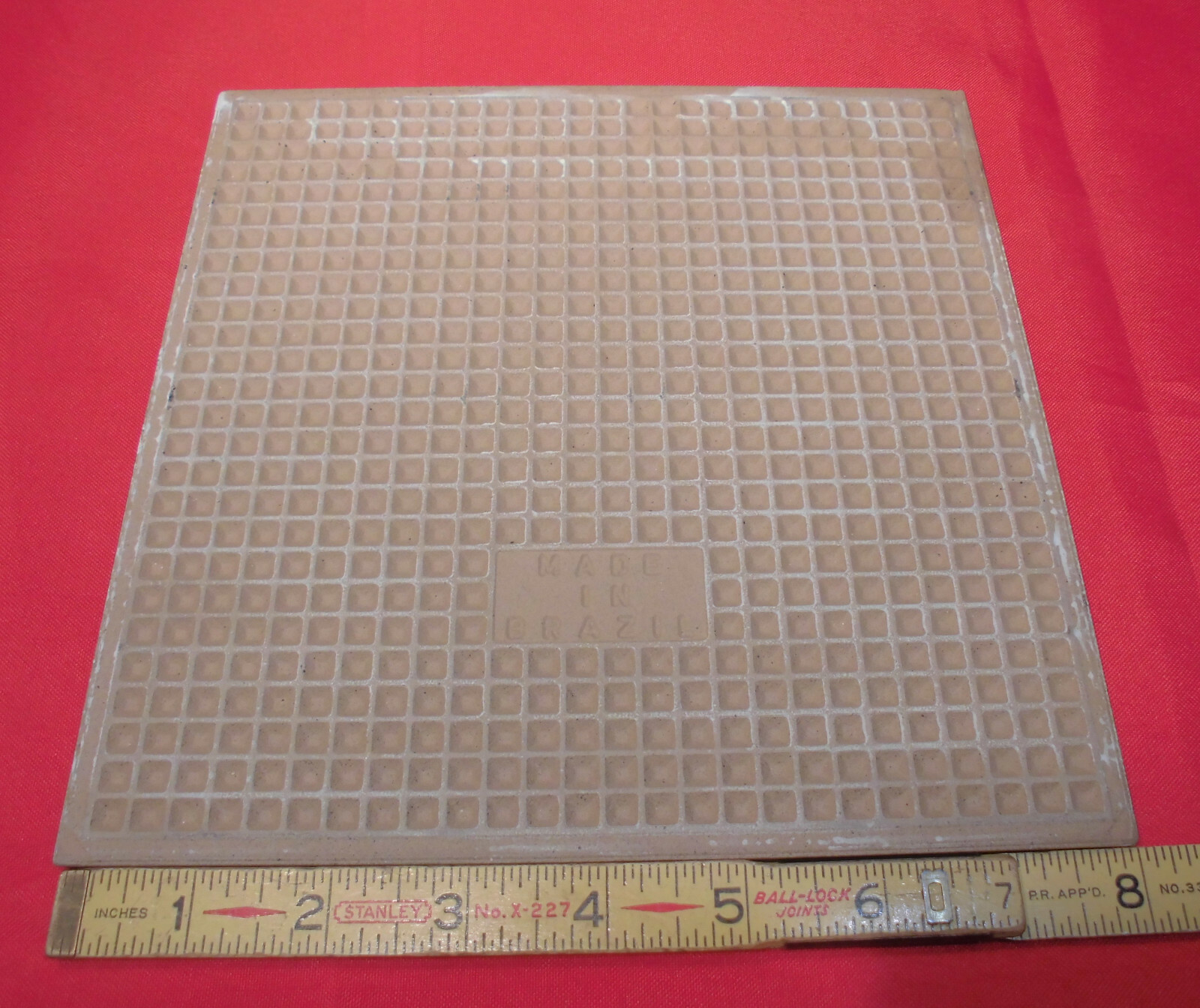 1 pc. *Rich Black* Ceramic / Porcelain Floor Tile 8″ X 8″ Lightly-Textured NEW