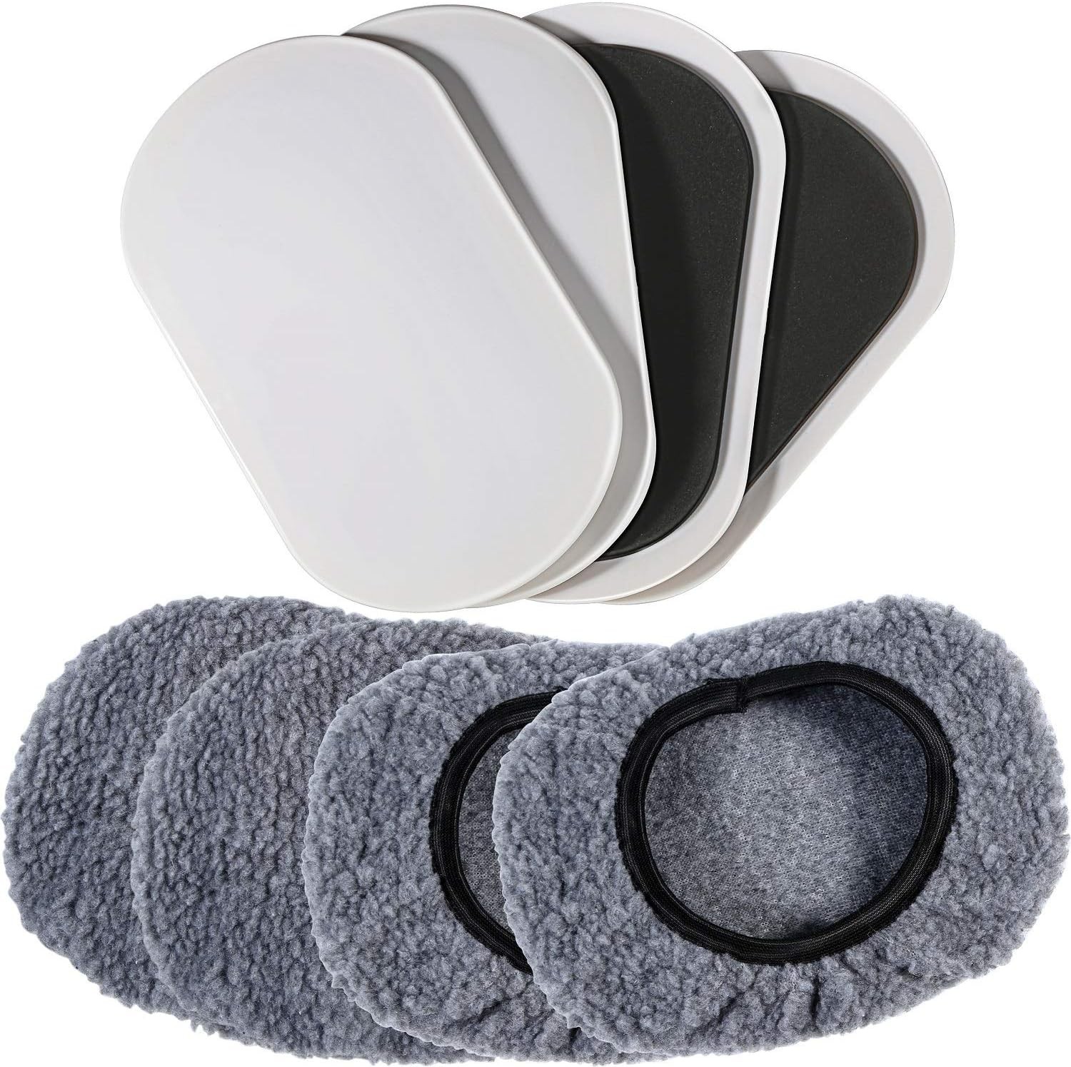 9-1/2in X 5-3/4in.Furniture Moving Kit (8pcs) for All Floor Types/Multi-Surface